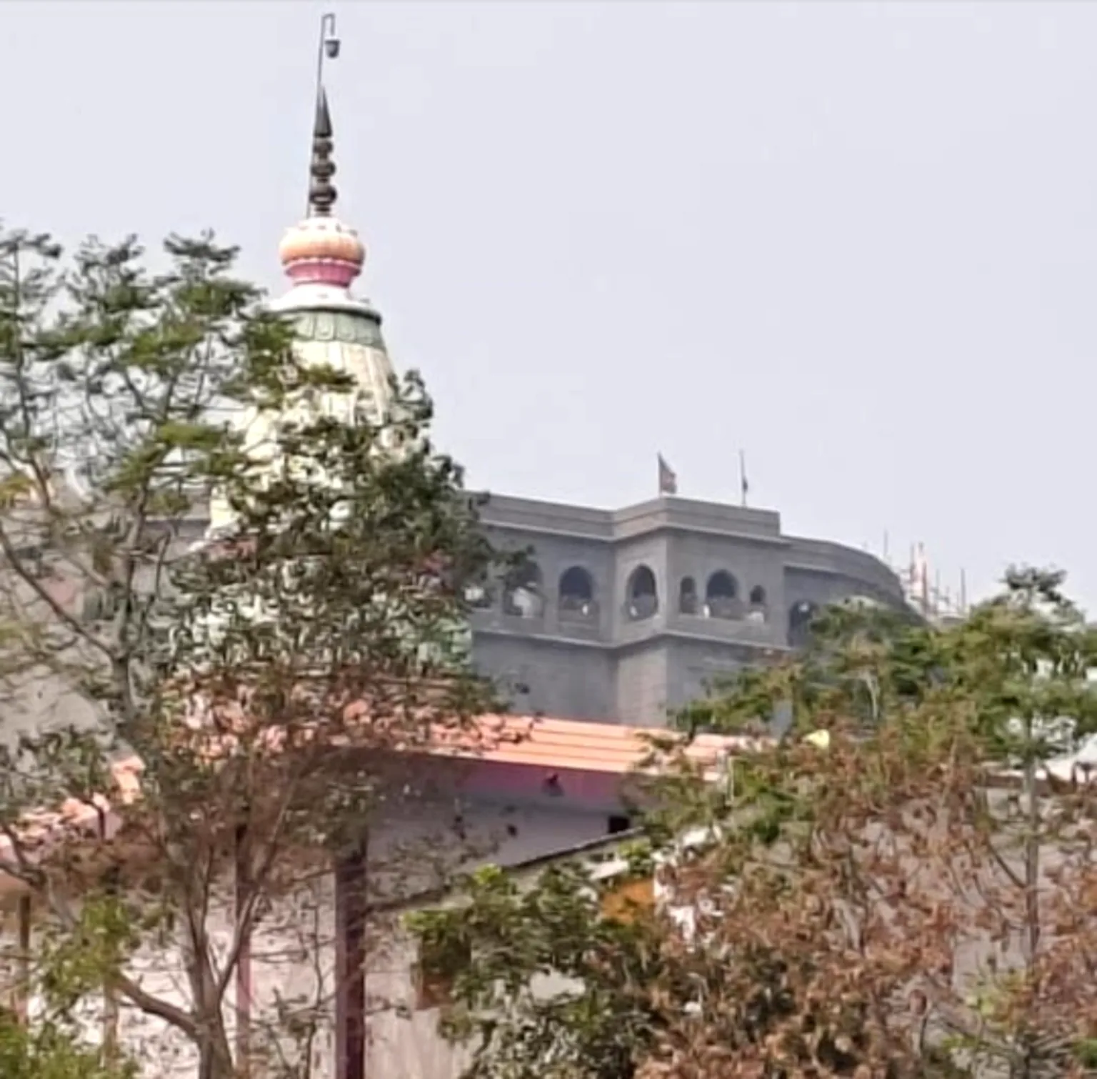 Temple view near Atithi Niwas Jejuri bhakt niwas accommodation